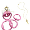 2.0 Heart Shaped Small Lock Core Chastity Cage Universal Key Necklace with Brass Invisible Lock Core Bondage Cock Cage Gifts - Image 3