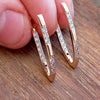 V-shaped Dangle Earring for Women Vintage Micro Inlaid Zircon Earrings Party Jewelry Accessory Gifts - Image 2