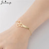 Simple Double Heart Stainless Steel Bracelet Women Men Scissors Pins Mountain Charm Bracelets Handmade Jewelry - Image 13