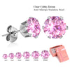 6Pair/Box Stud Earrings Cubic Zirconia 316L Stainless Steel Women Wedding Party Jewelry Accessories 3-8mm - Image 12