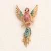 Women Brooch Extra-Large Rhinestone Peacock Animal Bird Dog Conch Enamel Pin Jacket Jewelry Accessory - Image 8