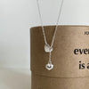 Heart Pendant Choker Necklace with Adjustable Chain - Image 1
