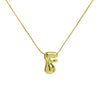 Creative A-Z Balloon Bubble Letter pendant Neckalce for Women Gold Plated Chunky Initial Necklaces Jewelry Birthday Gift - Image 26