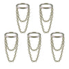 1PC Stainless Steel Double Row Chain Ear Conch Earring 16g Simple Round Segment Nose Septum Lip Click Ear Daith Cartilage Helix - Image 8