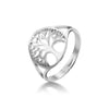 Hollow Tree of Life Ring Amulet Adjustable Stainless Steel Finger Rings For Women Girls Anniversary Gifts - Image 5