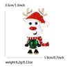 Christmas Classic Rhinestone Reindeer Brooches for Women Unisex Enamel Animal Pins Office Party Friend Gifts Jewelry Accessories - Image 7