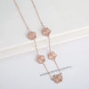 Stainless Steel Laser Five Leaf Flower Petal Adjustable Clover Bracelet Classic for Woman Girl Jewelry Party Gift - Image 43