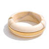 63mm Matte Color Acrylic Resin Round Thick Wrist Bracelet Bangle Stainless Steel Summer Statement Big Jewelry - Image 7