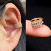 Adjustable Ear Cuff No Piercing with Cubic Zirconia Butterfly and Flower Designs - Image 56