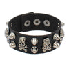 Gothic Punk Hip Hop Rock Spike Rivet Stud PU Leather Wristband Bracelet Bangle - Image 12