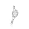 5pcs/Lot Star Heart Key Copper Cubic Zircon Charms Clover Lightning Horseshoe Racket Moon Bracelet Earring Necklace Pendant - Image 4