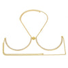 Stonefans Trendy Coin Chest Bracket Bra Chain Necklace for Women Underwear Sexy Crystal Body Chain Jewelry Bikini Lingerie Gifts