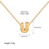 Tiny Gold Color Bubble Balloon Initial Letters Charms Chocker Necklaces for Women Single Alphabet Chains Personalized Jewelry - Image 25