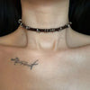 Red Brown Vintage Irregular Metal Circle Leather Necklace Choker Gothic Sweet Cool Retro Leather Collar Choker Jewelry Y2K - Image 3