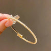 Full Zircon Cuff Bracelets Gold Plating Copper Knot Opening Bracelet Minimalist Women's Bangle For Wedding Party K0 - Image 17