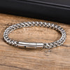 6.3mm Vintage Bracelets for Men, Double Layer Cuban Chain, Franco Foxtail Chain Bracelet, Retro Srainless Steel Wristband - Image 8