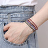 Rhinestone Elastic Bracelet Women Shiny Colorful Crystal Bangles Adjustable Layered Stackable Bracelet Wristband Jewelry - Image 5