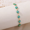 Stainless Steel Evil Eye Bracelet For Women Enamel Round Chain Blue Evil Eye Bead Bracelet Summer Beach Foot Jewelry Gift - Image 46