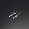 Jewelry Titanium Steel Punk Cool Men Women Ear Clip Stud Earrings Long Stick Pendant Hip Hop Drop Party Earring - Image 4