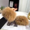 Fox Fur Cuff Arm Warmer Lady Bracelet Fur Wristband Glove Fox fur Cuffs Wrist Warmer - Image 3