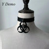 Punk Medical Waste Pendant Pu Leather Adjustable Choker Rock Casual Necklace - Image 9
