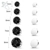 ZS 1 Pair Magnetic Clip-on Earrings Black Blue CZ Crystal Ear Clip Heart Star No-Pierced Stud Earring No Piercing Jewelry 4-8MM - Image 7