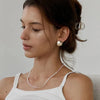Tobest European Style Punk Geometric Half Metal Big Ball Round Earrings for Women Girls Party Accessories - Image 6