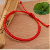 Lucky Red Thread Bracelets Handmade Black Red Thick Rope Knot Bracelet Adjustable Chain Jewelry Couple Gift Friendship Bracelets - Image 5