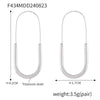 Clip Style Hook Earrings for Women Stainless Steel Gold Plated Ear Stud Charm Simple Geometric Jewelry Accessories - Image 7