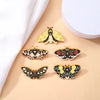Cartoon Animal Insect Enamel Pins Cute Moth Butterfly Flower Leaf Pattern Badges Lapel Clothes Brooches Jewelry Gifts - Image 3