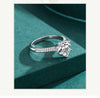 Modian New 925 Sterling Silver Exquisite Sparkling Hearts Cut CZ Romantic Brand Finger Ring For Women Statement Wedding Jewelry