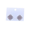High End CZ Crystal Flower Stud Earrings for Women Platinum Plated Cubic Zirconia Jewelry - Image 5