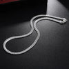 Silver Color Bracelet Necklace Set 5mm Wide Snake Chain Unisex Jewelry Set For Women&Men Anniversary Gift For Mum Wife Lovers - Image 6