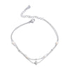 NiNice Stainless Steel Necklace Y-shaped Chain Octagonal Star Zircon Bracelet Foot Chain Design Gift - Image 15