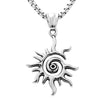 Creative Sun Flame Pendant Necklace Punk Hip Hop Retro Hipster Men's Hollowed Out Stainless Steel Necklace Jewelry Gift - Image 15