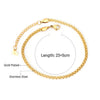 Double Layer Coin Disc Pendant Anklets Golden Color Stainless Steel Anti-allergic Rope Chain Leg Foot Bracelet Jewelry - Image 8