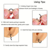 Stainless Steel Hinged Hoop Clicker Set 16G for Nose Septum and Cartilage 5 or 10 Pieces - Image 5