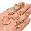 10Pcs Stainless Steel Without Ear Holes Clip Hoops Without Drilling Earring For Earring Lip Ring Fake Cartilage Earrings Jewelry - Image 1