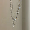 Y2K Moonstone Necklac Star Tassels Pendant Kpop Shiny Clavicle Zircon Chain for Women Girls Party Gift Jewelry - Image 13
