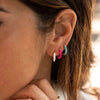 Colorful Neon Enamel Huggie Hoops Earrings Stainless Steel Jewelry for Women Dopamine Small Ear Cuff Piercing Chunky Jewelry - Image 3