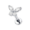 Cubic Zirconia Labret Stud 16G Internally Threaded for Lip Tragus and Helix - Image 18