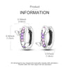 Butterfly Hoop Earrings with Colorful Cubic Zirconia - Image 29