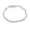charm Silver Bracelet for man woman Twisted rope chain jewelry Wedding party Christmas gift - Image 22