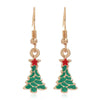Christmas Tree Drop Earrings Small Bell Snowflake Earings for Women Cute Bowknot Dangle Earring Year Gift - Image 16