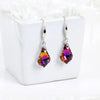 Female Rainbow Crystal Water Drop Earrings Boho Silver Color Zircon Stone Long Dangle Earrings For Women Girl's Wedding Jewelry - Image 5