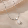 Oval Colorful Stone Necklace For Women Stainless Steel Gold Color Green Opal Stone Pendant Necklace Aesthetic Jewelry Gif - Image 19