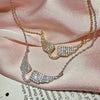 Angel Wing Pendant Necklace Y2K Sparkling Wing Collarbone Chain Elegant Jewelry Accessory for Women Wedding Party Choker - Image 1