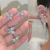 Zircon Butterfly Ear Clips Sparkling Rhinestone Ear Cuff Clips Earrings Without Piercing For Women Wedding Jewelry Gifts - Image 7