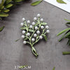 Green Botanical Brooch Pin with Leaf and Flower Designs - Image 37