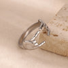 Zircon Rings For Women Stainless Steel Adjustable Open Rings Females Jewelry Accessories - Image 6